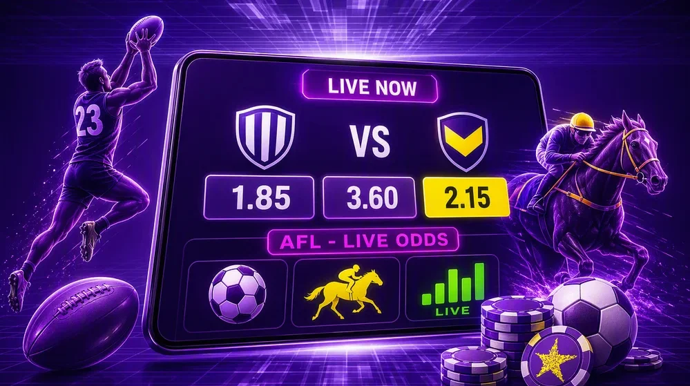 live AFL match odds on betting screen