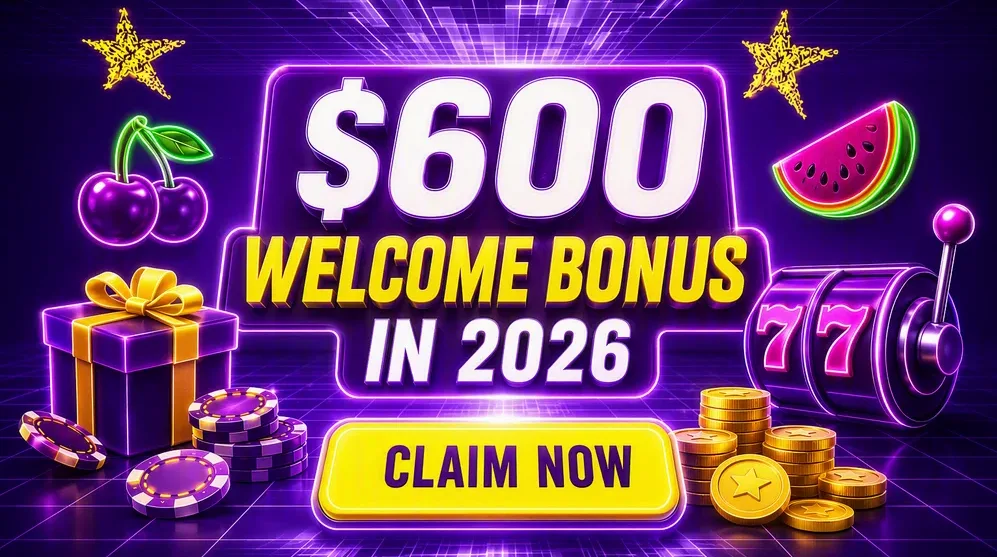 welcome bonus offer banner with AUD amounts
